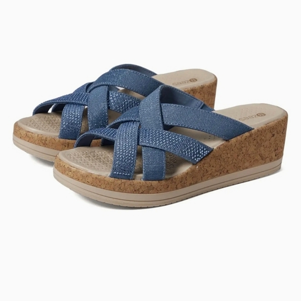 BZEES Wedge Thongs Sandals